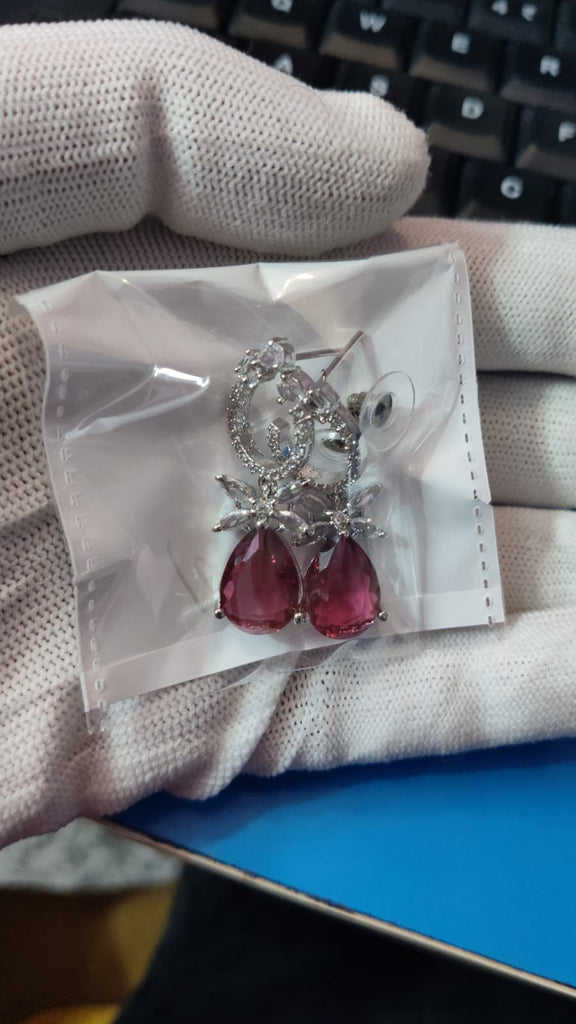 💎OllHeart Radiant Ruby Drop Earrings – A Symphony of Grace & Glamour